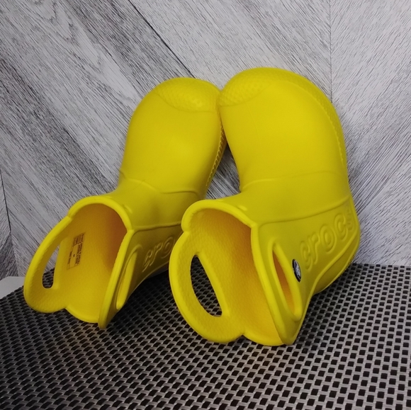 Crocs Toddler Handle It Rain Boots Size: c6 Unisex Yellow - Picture 8 of 10